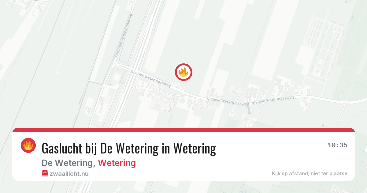 Gaslucht bij De Wetering in Wetering — 30 mrt 2026