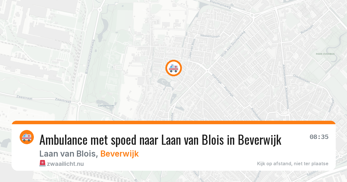 Ambulance met spoed naar Laan van Blois in Beverwijk — 23 jul 2026