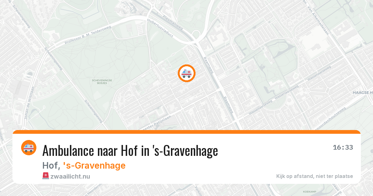 Ambulance naar Hof in 's-Gravenhage — 11 jul 2026