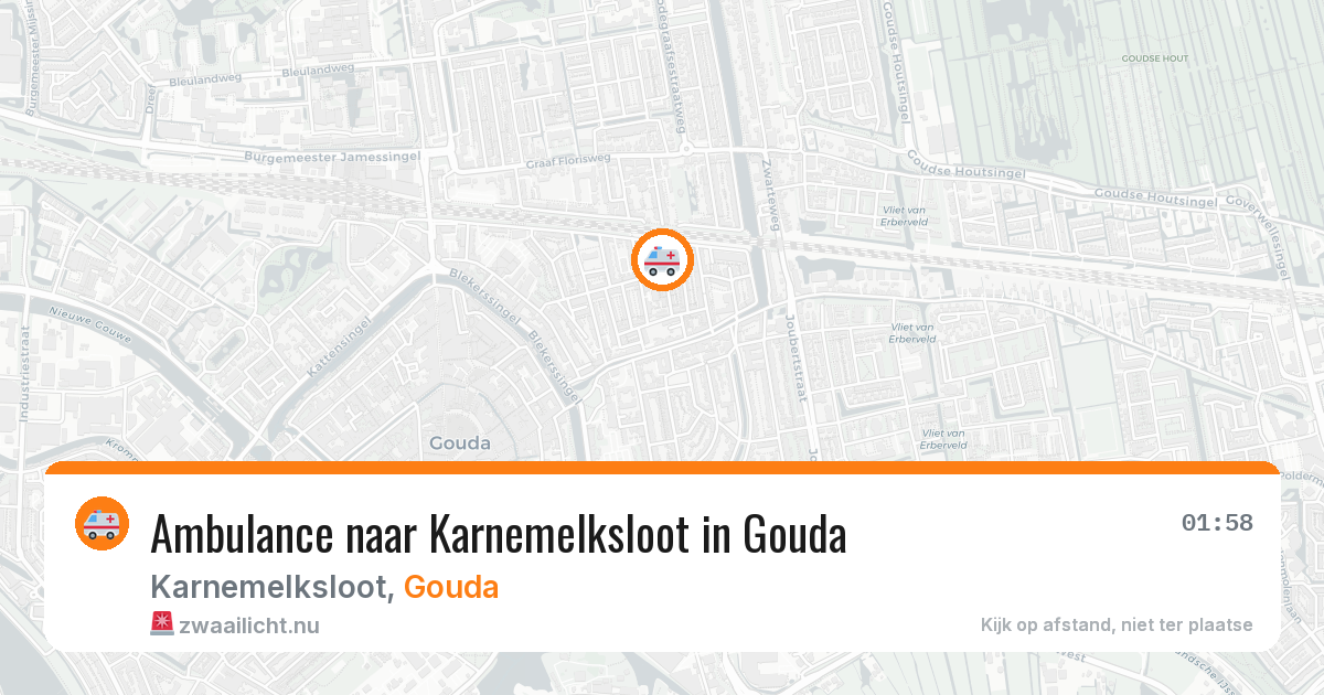 Ambulance naar Karnemelksloot in Gouda — 20 jul 2026