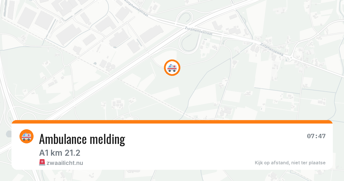 Ambulance melding — 16 jul 2026