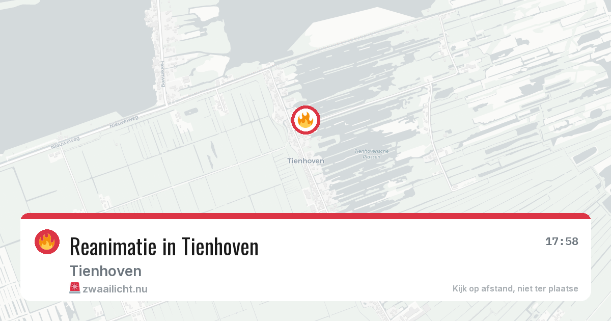 Reanimatie in Tienhoven — 16 mei 2026