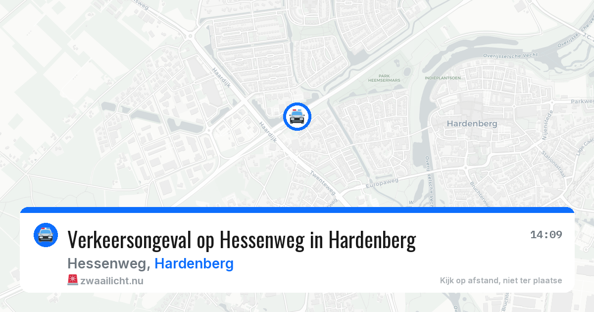 Verkeersongeval op Hessenweg in Hardenberg — 17 jul 2026
