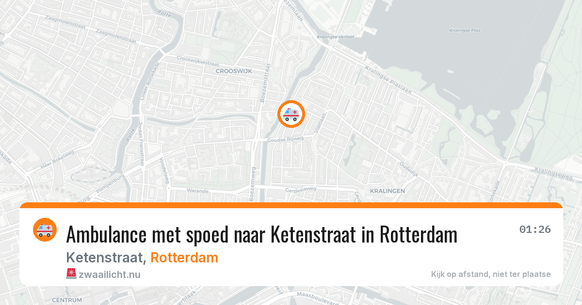 Ambulance met spoed naar Ketenstraat in Rotterdam — 5 jun 2026