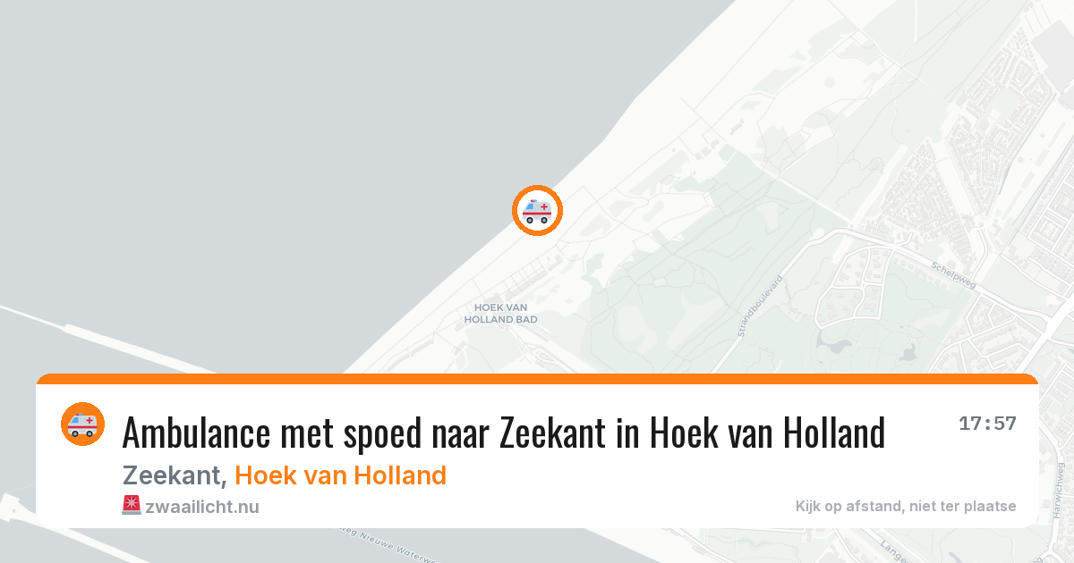 Ambulance met spoed naar Zeekant in Hoek van Holland — 30 apr 2026