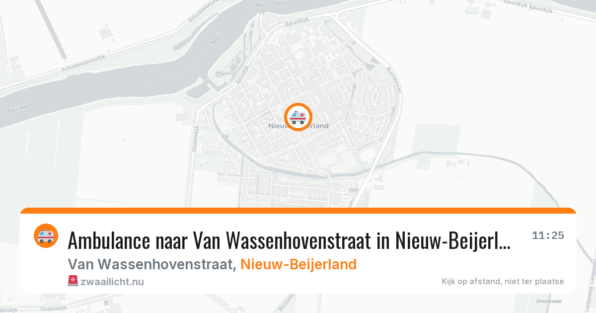 Ambulance naar Van Wassenhovenstraat in Nieuw-Beijerland — 5 jun 2026