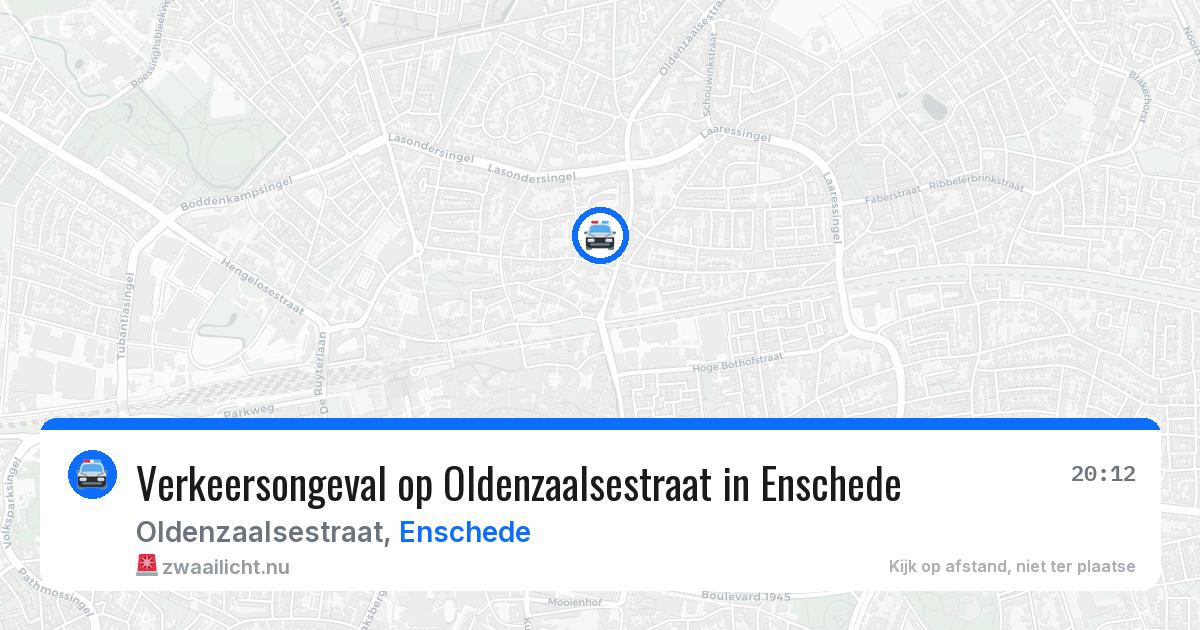 Verkeersongeval op Oldenzaalsestraat in Enschede — 7 feb 2026