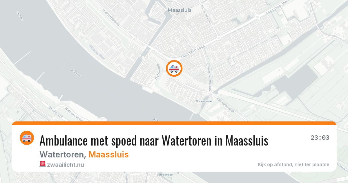 Ambulance met spoed naar Watertoren in Maassluis — 7 apr 2026