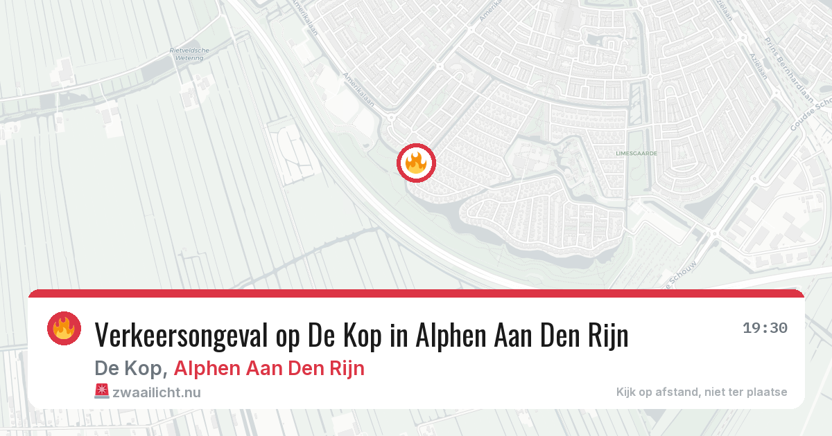 Verkeersongeval op De Kop in Alphen Aan Den Rijn — 27 mrt 2026