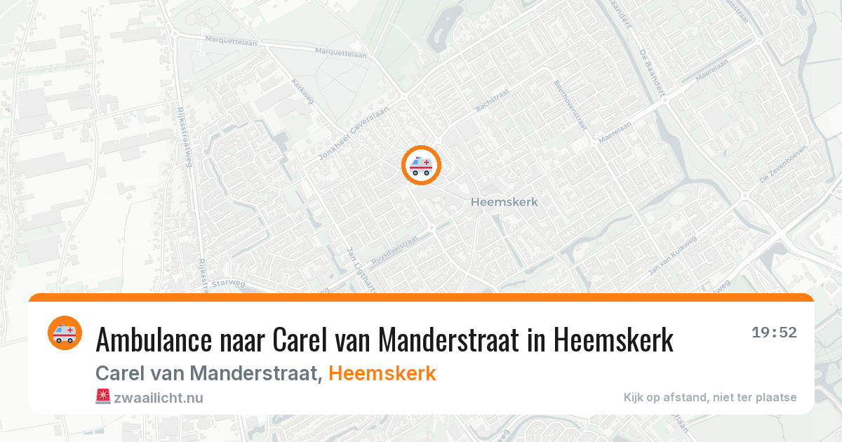 Ambulance naar Carel van Manderstraat in Heemskerk — 27 apr 2026