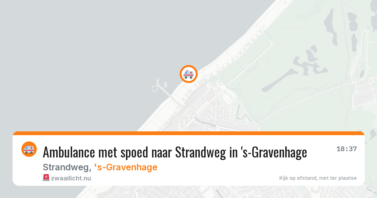 Ambulance met spoed naar Strandweg in 's-Gravenhage — 15 jul 2026