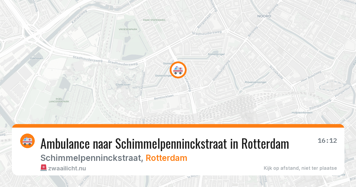 Ambulance naar Schimmelpenninckstraat in Rotterdam — 9 apr 2026