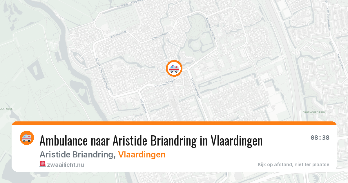 Ambulance naar Aristide Briandring in Vlaardingen — 17 jul 2026