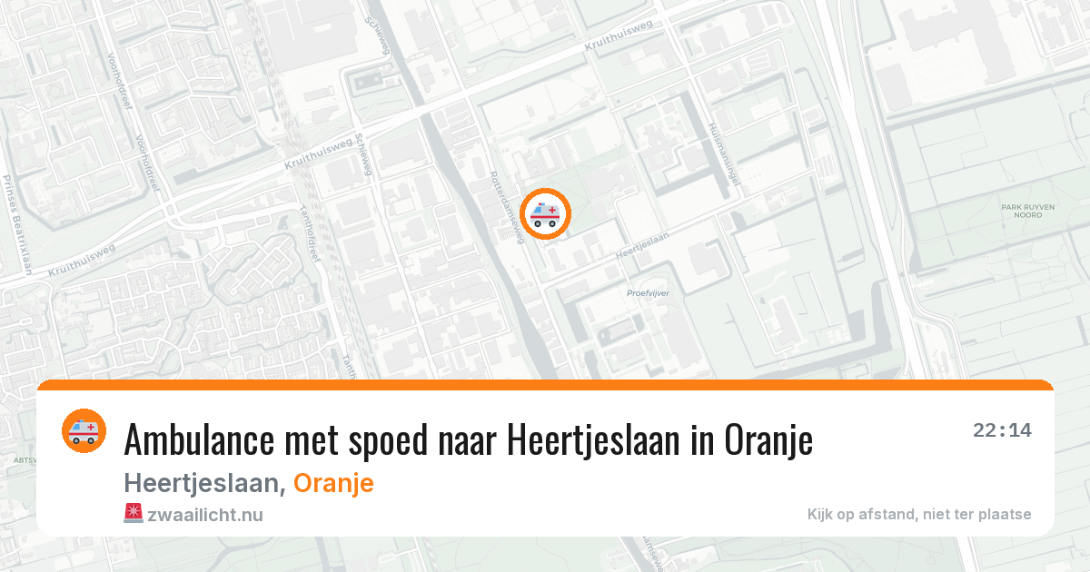 Ambulance met spoed naar Heertjeslaan in Oranje — 24 jul 2026