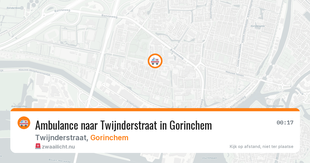 Ambulance naar Twijnderstraat in Gorinchem — 23 jul 2026
