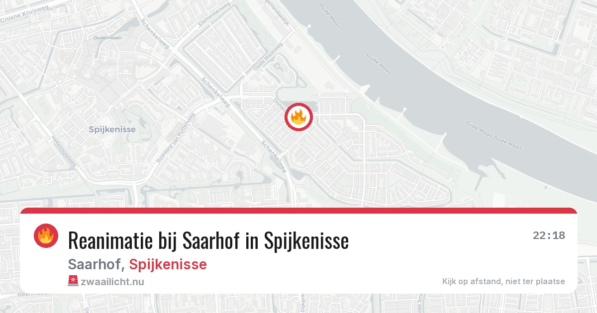 Reanimatie bij Saarhof in Spijkenisse — 27 apr 2026