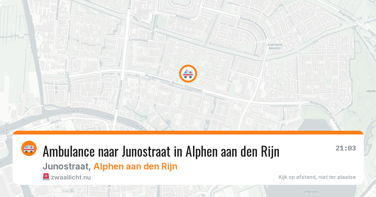 Ambulance naar Junostraat in Alphen aan den Rijn — 25 jul 2026
