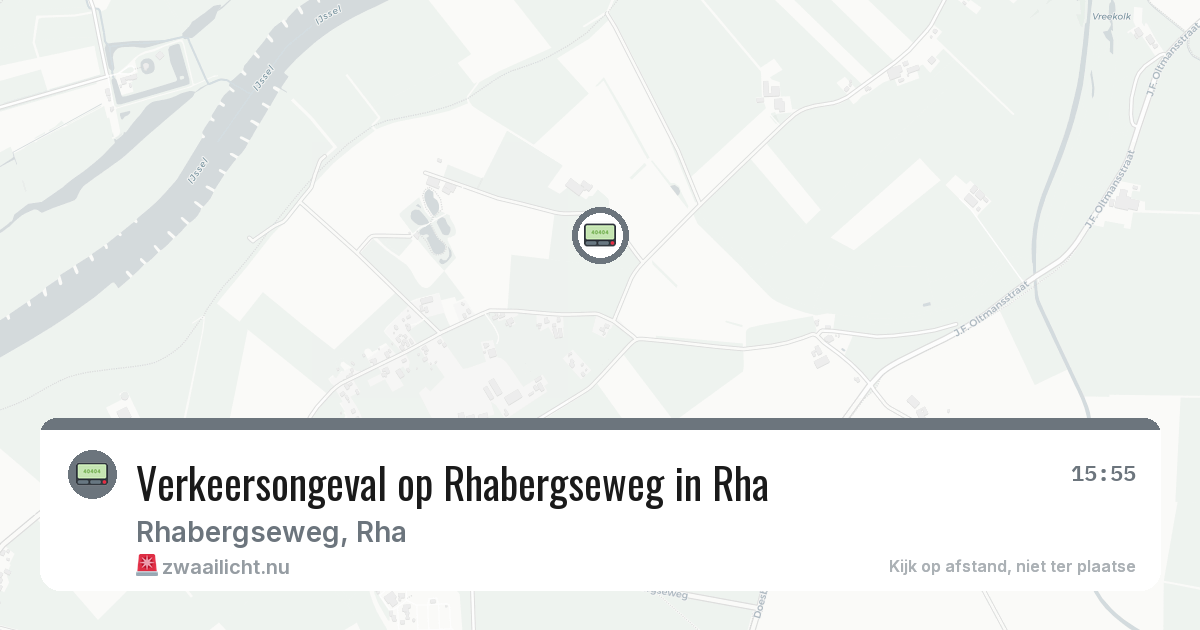 Verkeersongeval op Rhabergseweg in Rha — 1 jun 2026