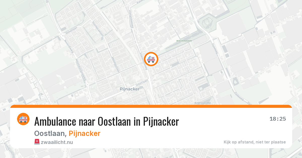 Ambulance naar Oostlaan in Pijnacker — 14 jul 2026
