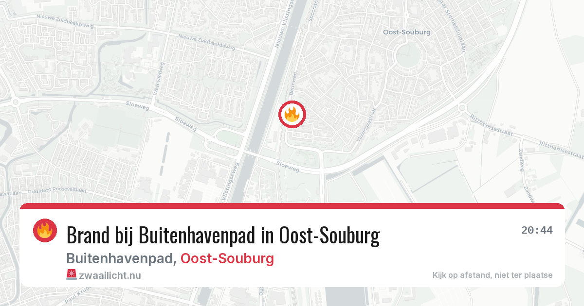 Brand bij Buitenhavenpad in Oost-Souburg — 3 jun 2026
