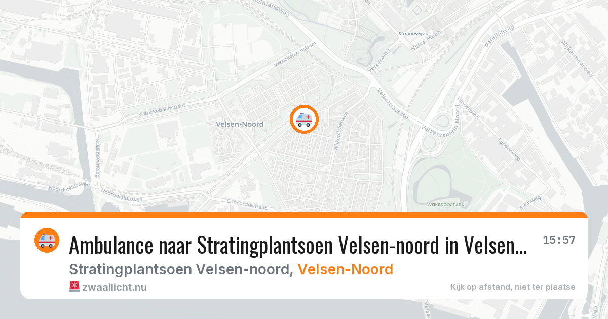 Ambulance naar Stratingplantsoen Velsen-noord in Velsen-Noord — 13 mei 2026