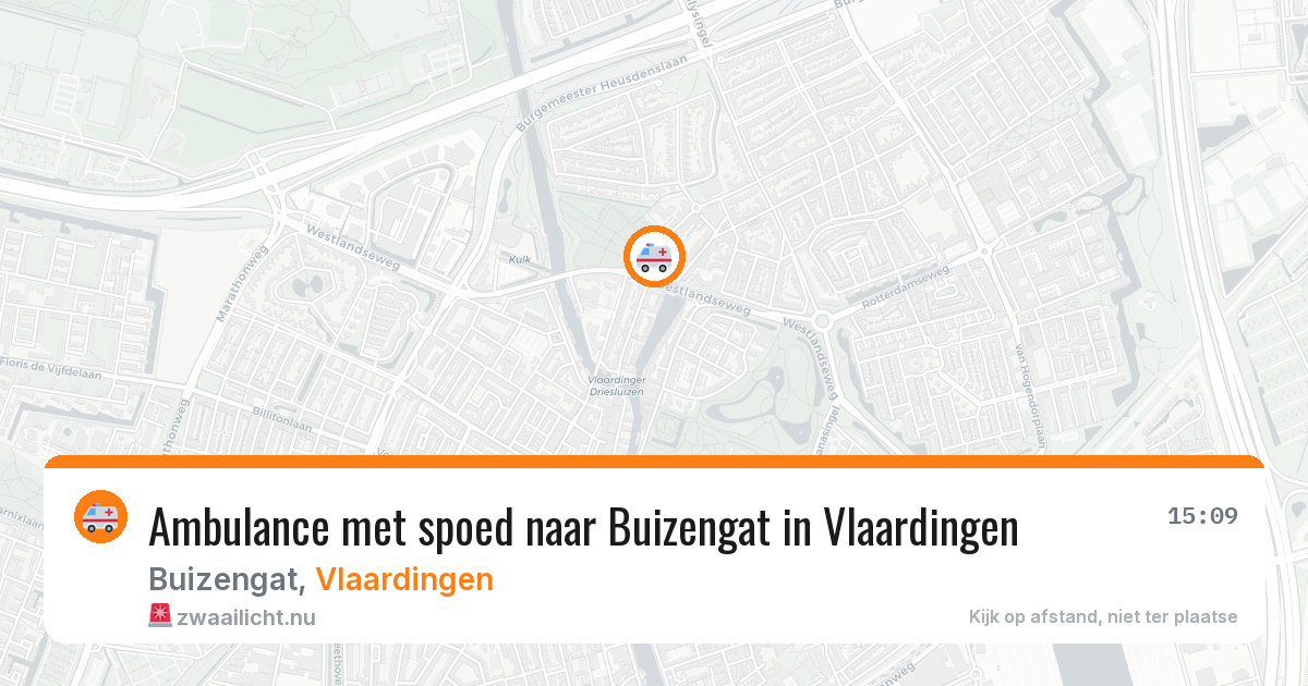 Ambulance met spoed naar Buizengat in Vlaardingen — 21 jul 2026