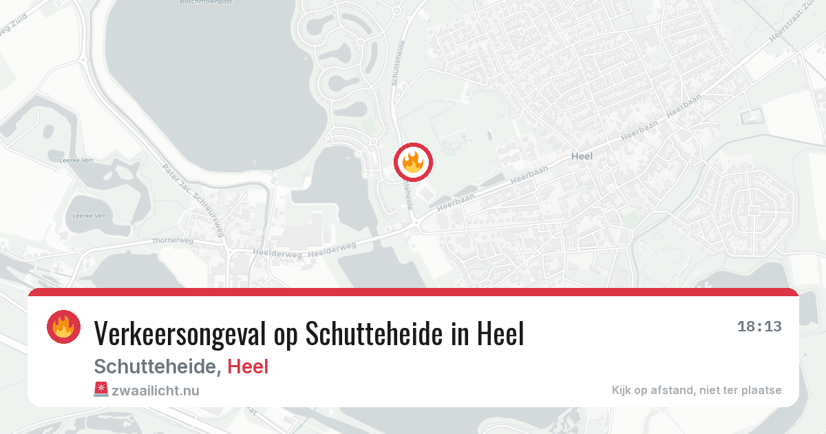 Verkeersongeval op Schutteheide in Heel — 28 mrt 2026