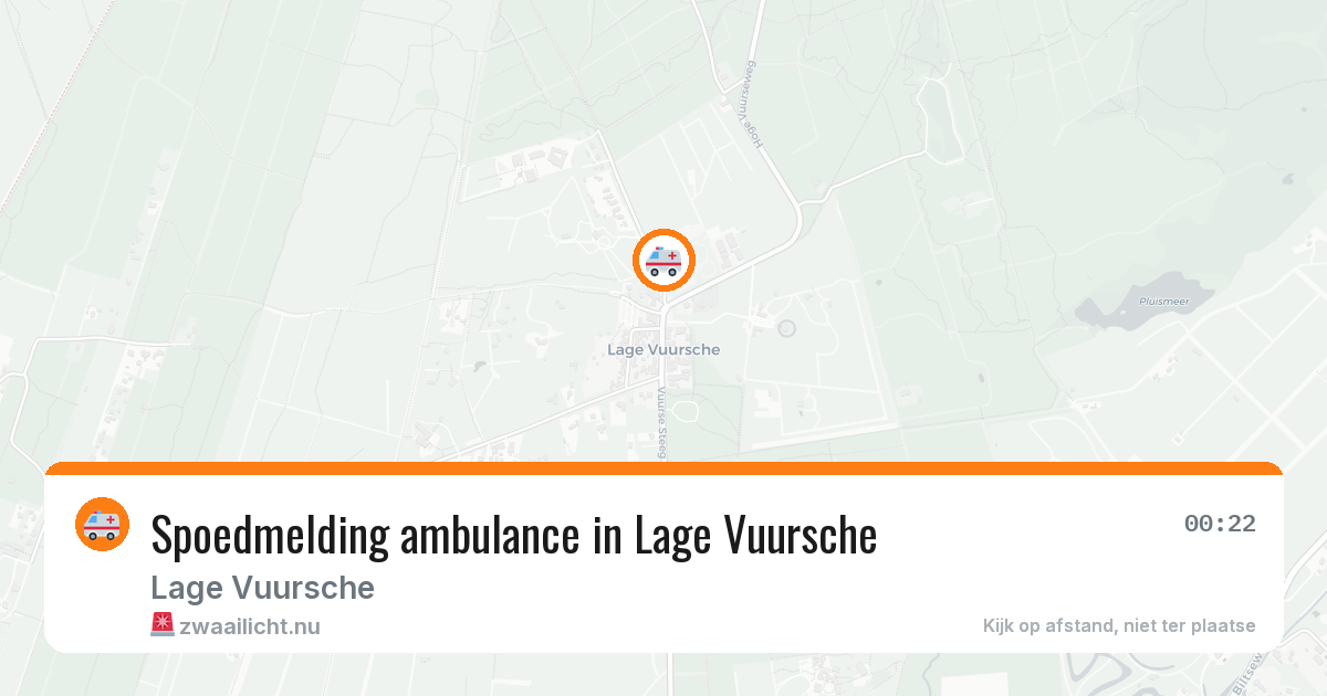 Spoedmelding ambulance in Lage Vuursche — 13 feb 2026
