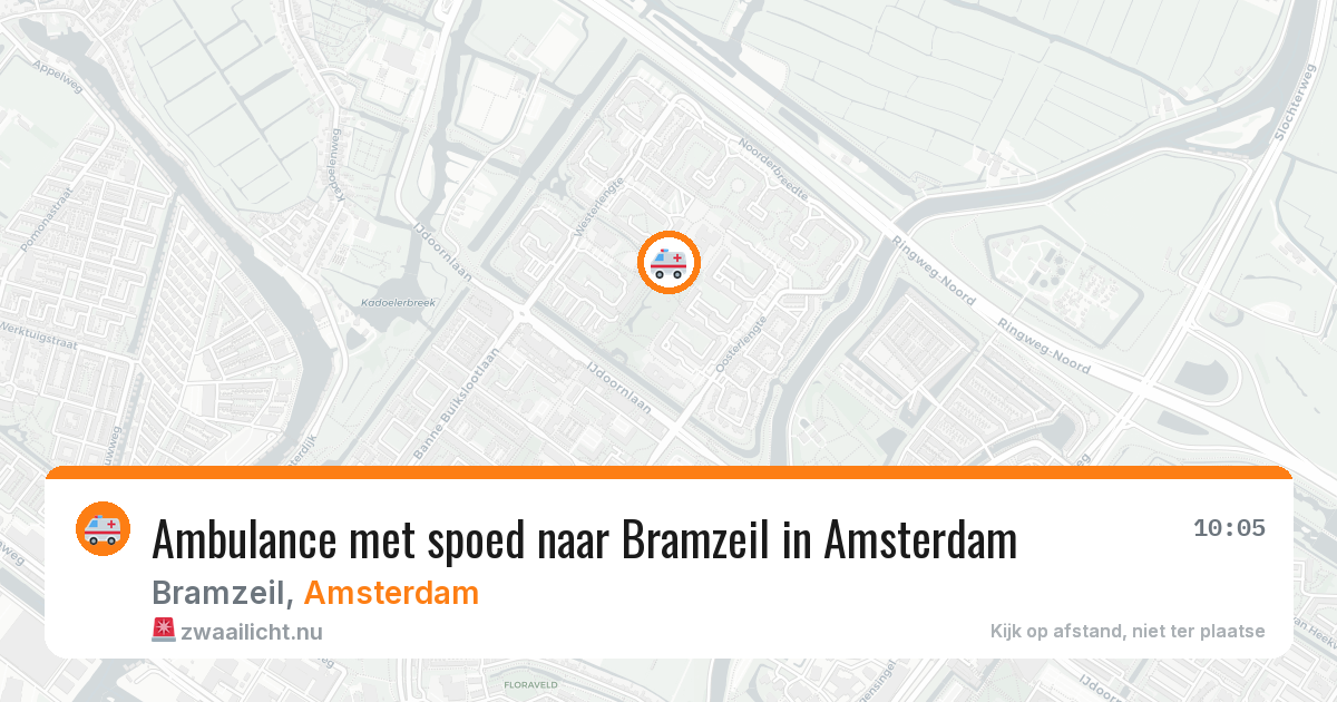Ambulance met spoed naar Bramzeil in Amsterdam — 25 jul 2026