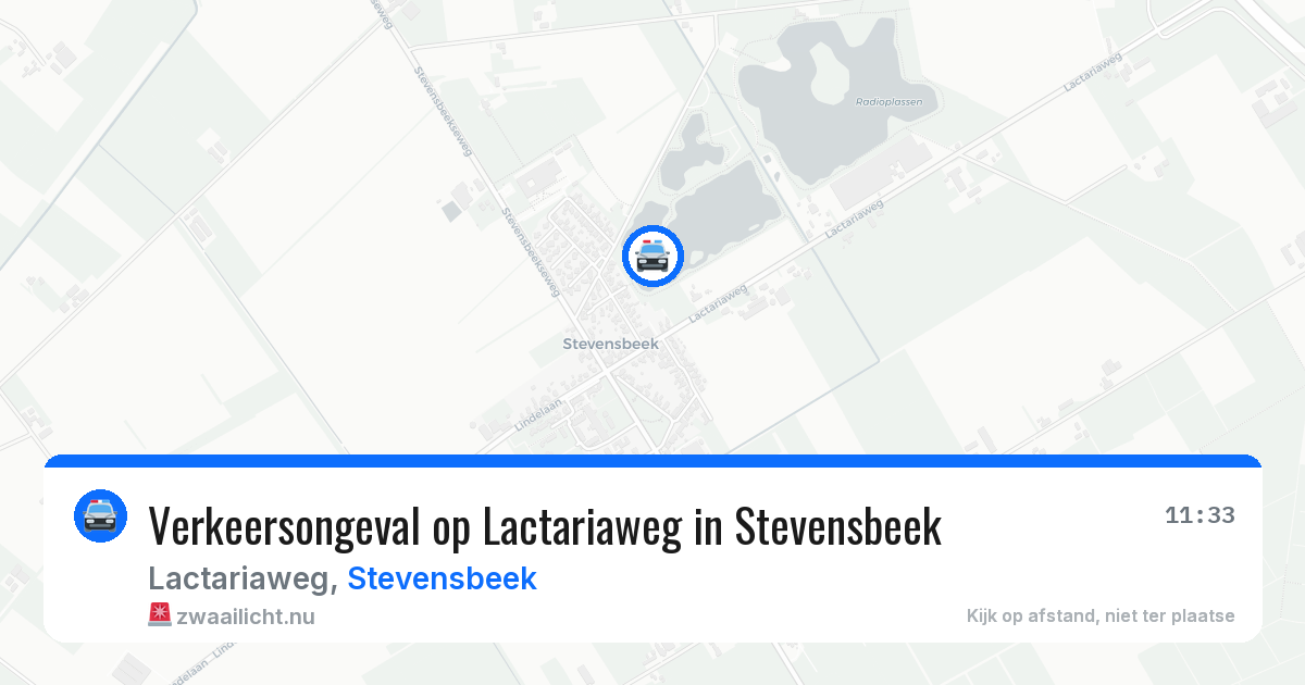 Verkeersongeval op Lactariaweg in Stevensbeek — 3 feb 2026