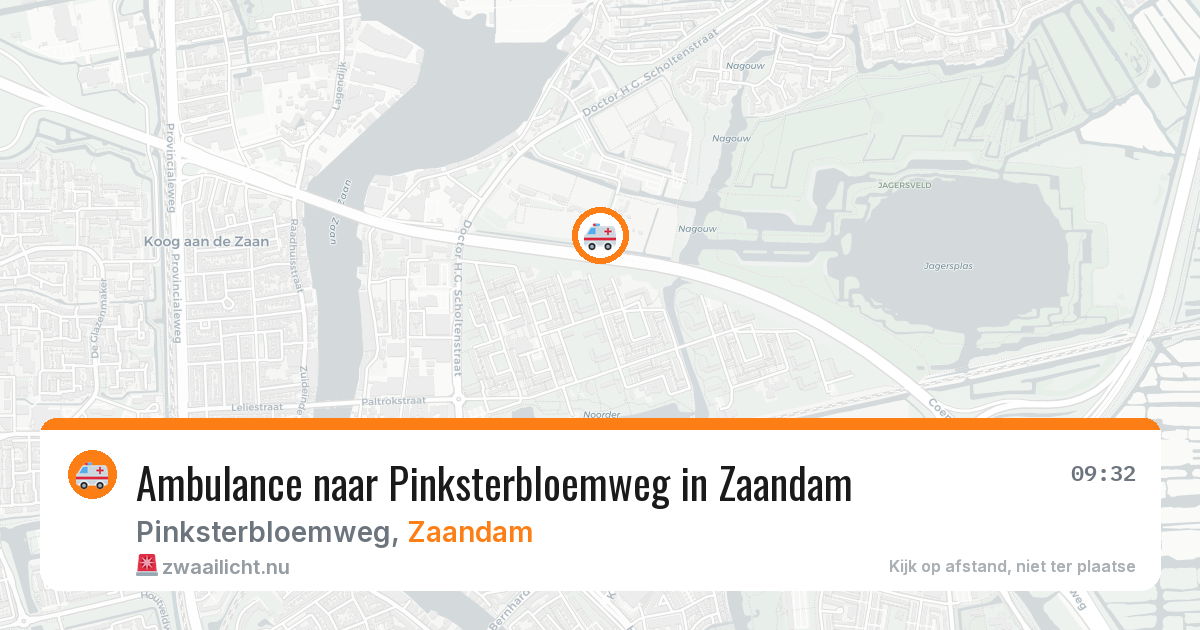 Ambulance naar Pinksterbloemweg in Zaandam — 25 jul 2026