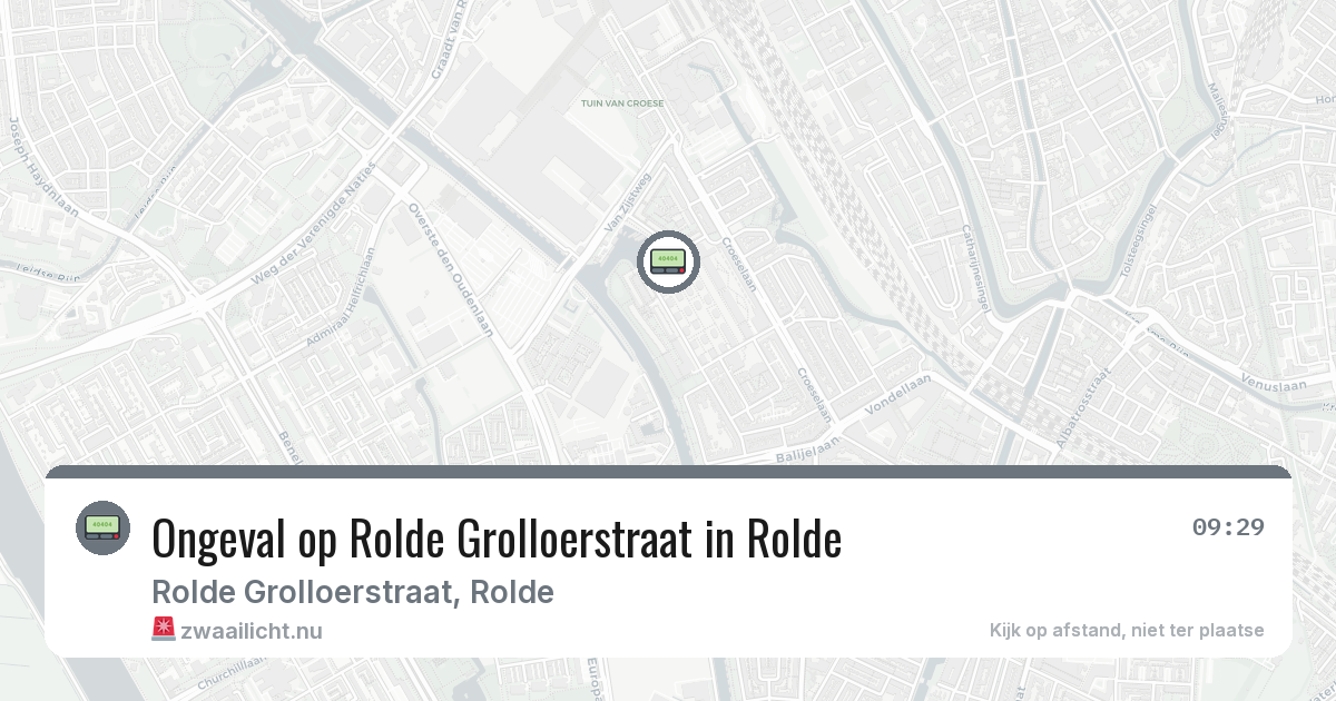 Ongeval op Rolde Grolloerstraat in Rolde — 2 feb 2026