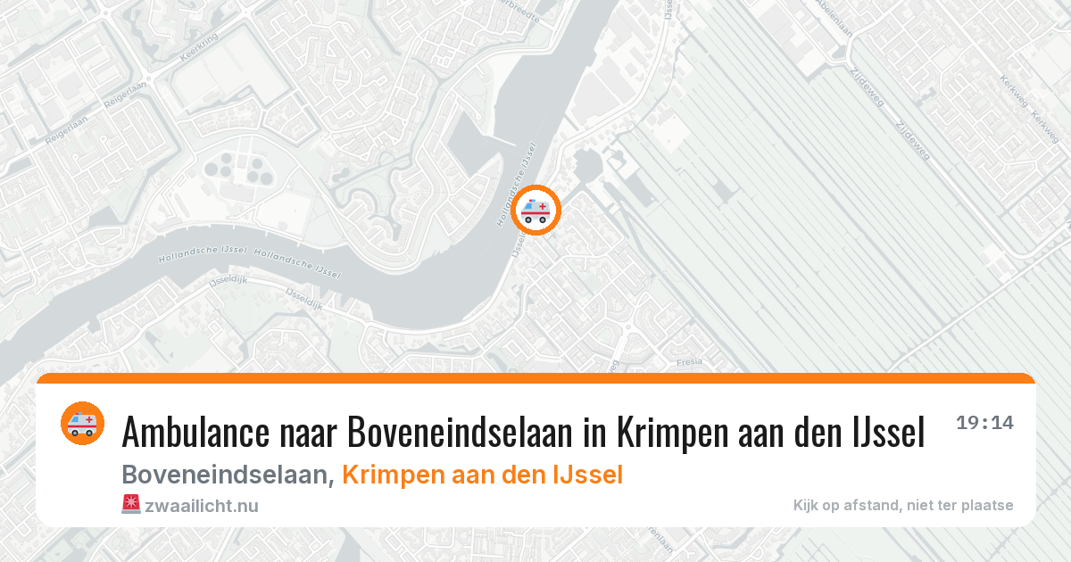 Ambulance naar Boveneindselaan in Krimpen aan den IJssel — 3 jun 2026