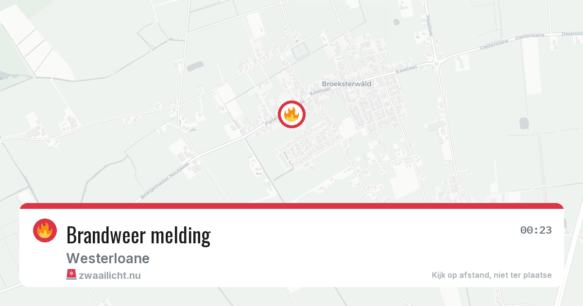 Brandweer melding — 8 jul 2026