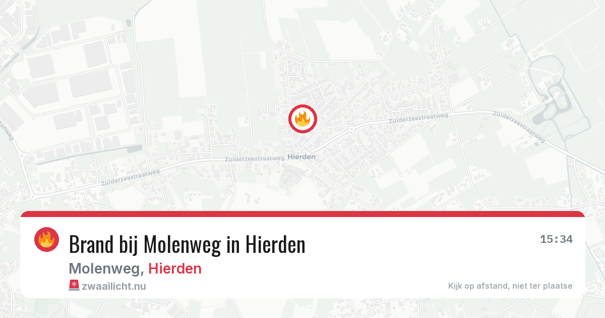 Brand bij Molenweg in Hierden — 7 jun 2026