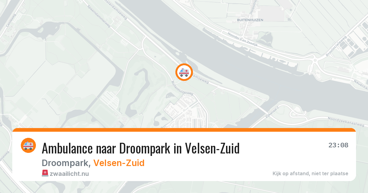 Ambulance naar Droompark in Velsen-Zuid — 24 mrt 2026