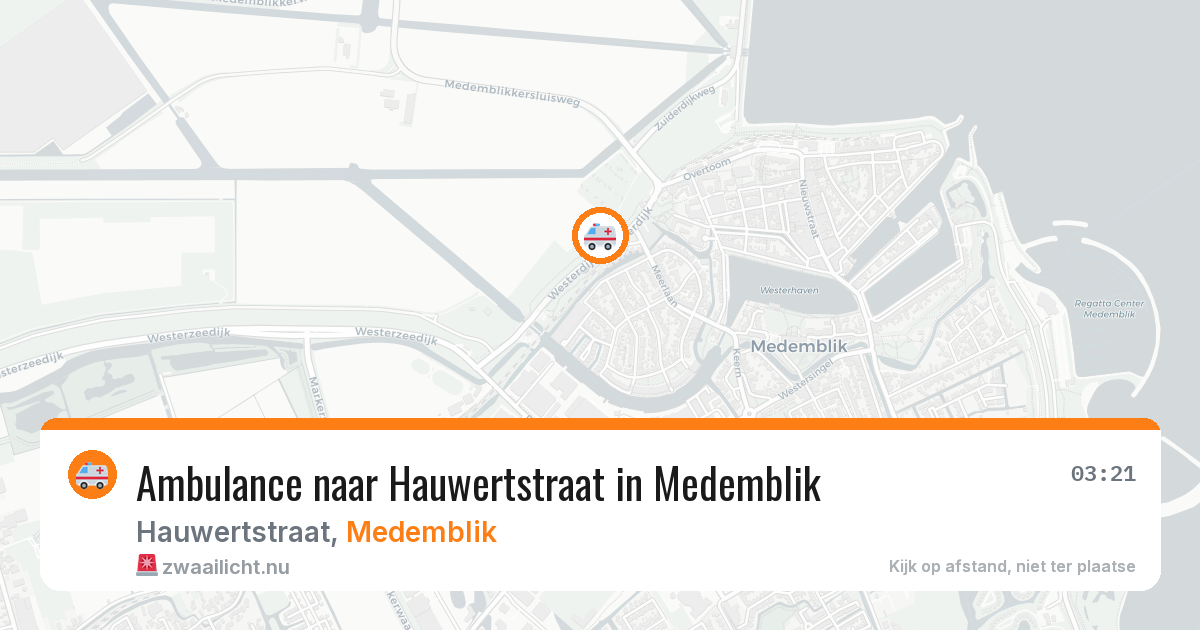 Ambulance naar Hauwertstraat in Medemblik — 11 jul 2026