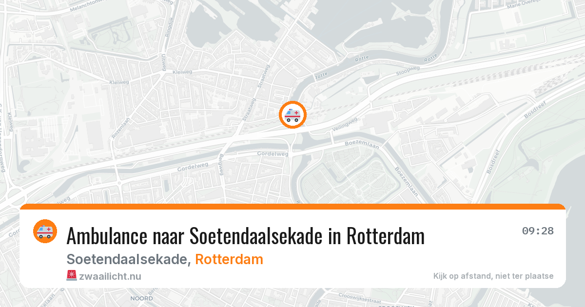 Ambulance naar Soetendaalsekade in Rotterdam — 1 jun 2026