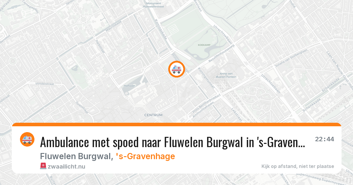 Ambulance met spoed naar Fluwelen Burgwal in 's-Gravenhage — 3 mei 2026