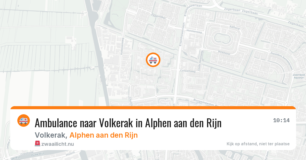 Ambulance naar Volkerak in Alphen aan den Rijn — 17 mrt 2026