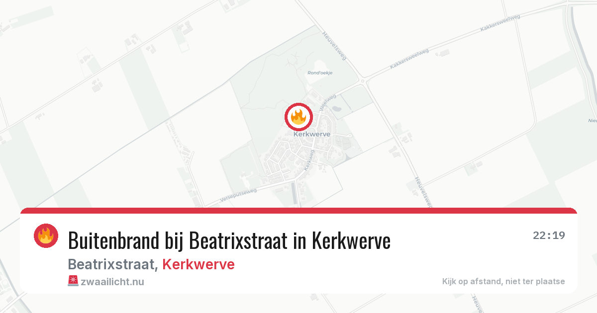 Buitenbrand bij Beatrixstraat in Kerkwerve — 4 jul 2026