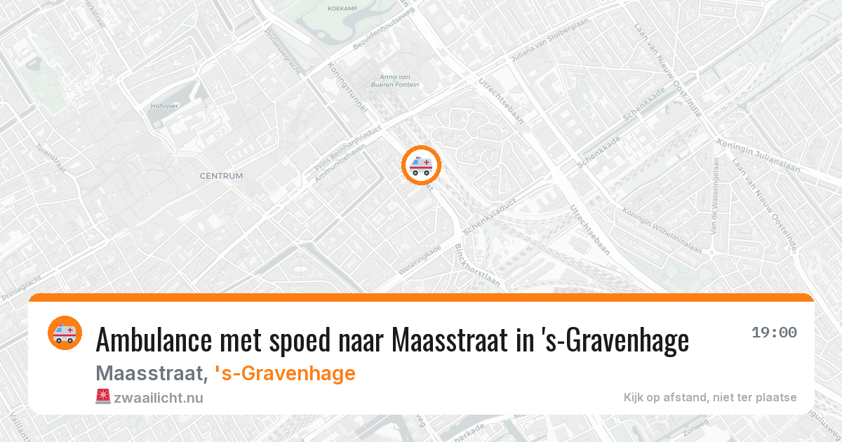 Ambulance met spoed naar Maasstraat in 's-Gravenhage — 31 jan 2026