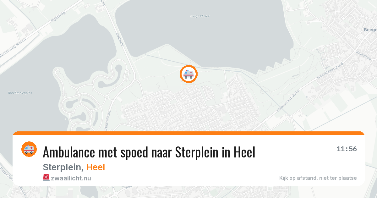Ambulance met spoed naar Sterplein in Heel — 19 jul 2026