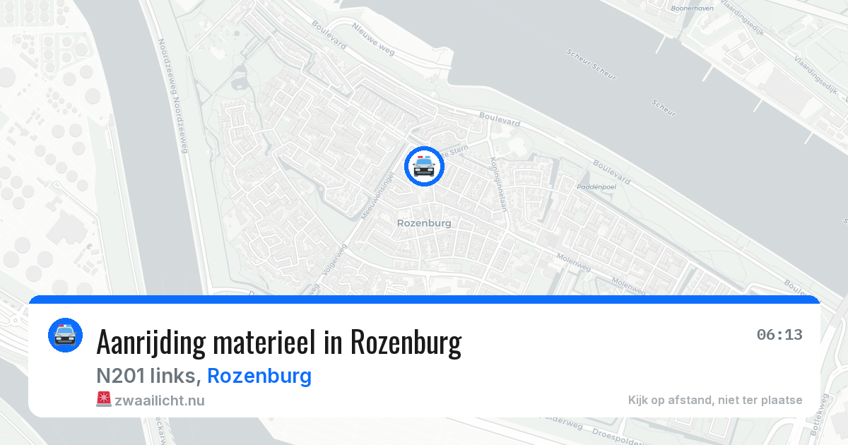 Aanrijding materieel in Rozenburg — 17 mrt 2026