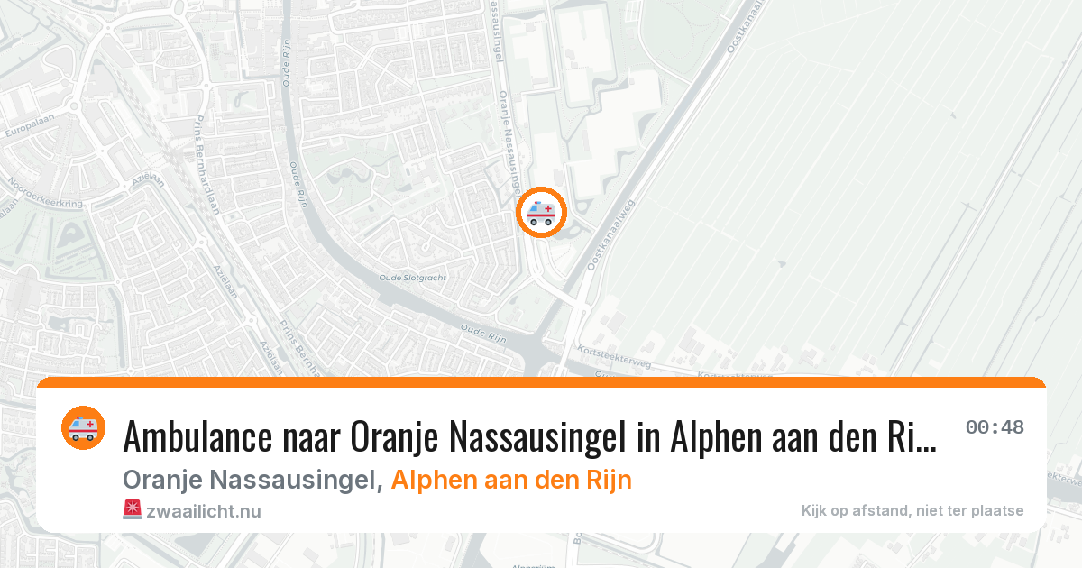 Ambulance naar Oranje Nassausingel in Alphen aan den Rijn — 5 jun 2026