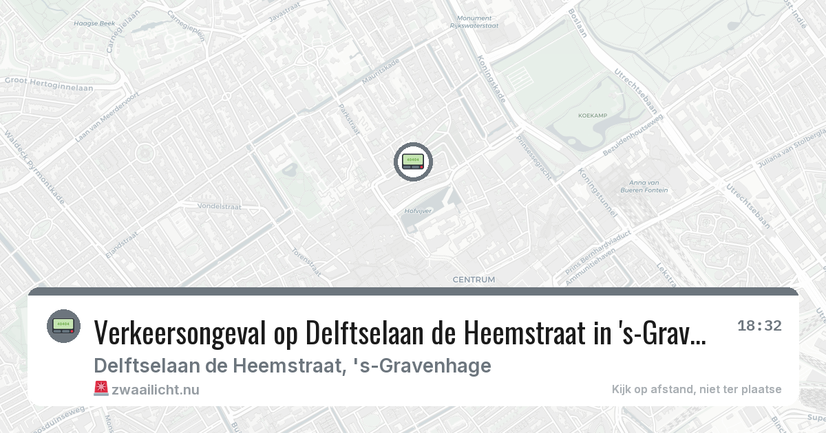 Verkeersongeval op Delftselaan de Heemstraat in 's-Gravenhage — 31 jan 2026