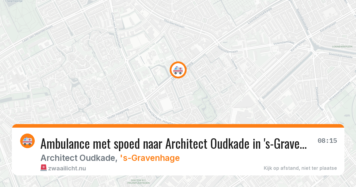 Ambulance met spoed naar Architect Oudkade in 's-Gravenhage — 12 feb 2026