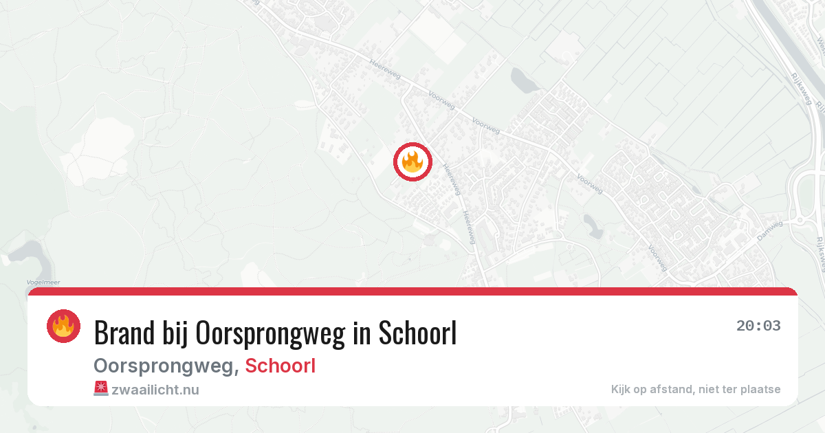 Brand bij Oorsprongweg in Schoorl — 10 jul 2026