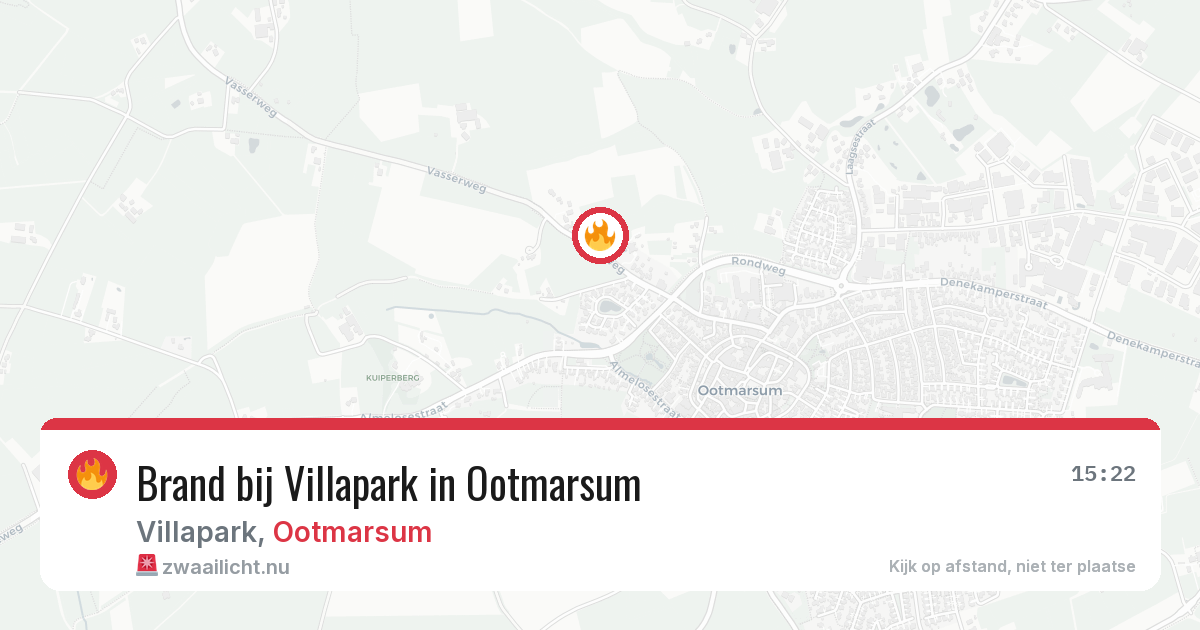 Brand bij Villapark in Ootmarsum — 4 jul 2026