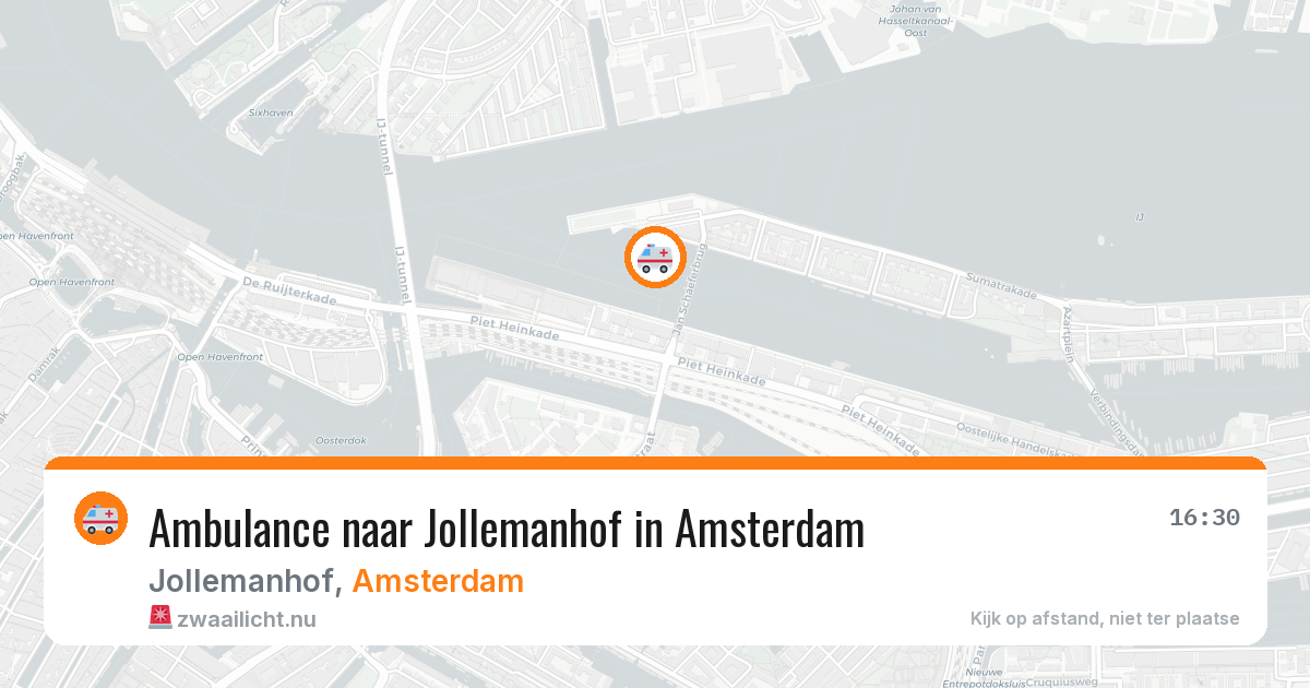 Ambulance naar Jollemanhof in Amsterdam — 12 jul 2026